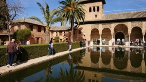 Detail der weltberühmten Alhambra in Granada