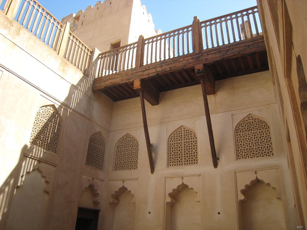 Innenhof des Jabrin Schloss, Oman